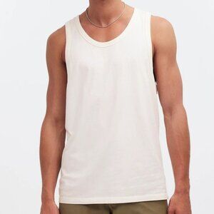 NWT Madewell Men's M Allday Tank Top Lighthouse Off-White Relaxed Sleeveless